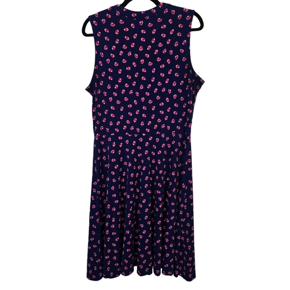 Leota XL Stretchy Sleeveless Novelty Print Dress - Picture 2 of 8